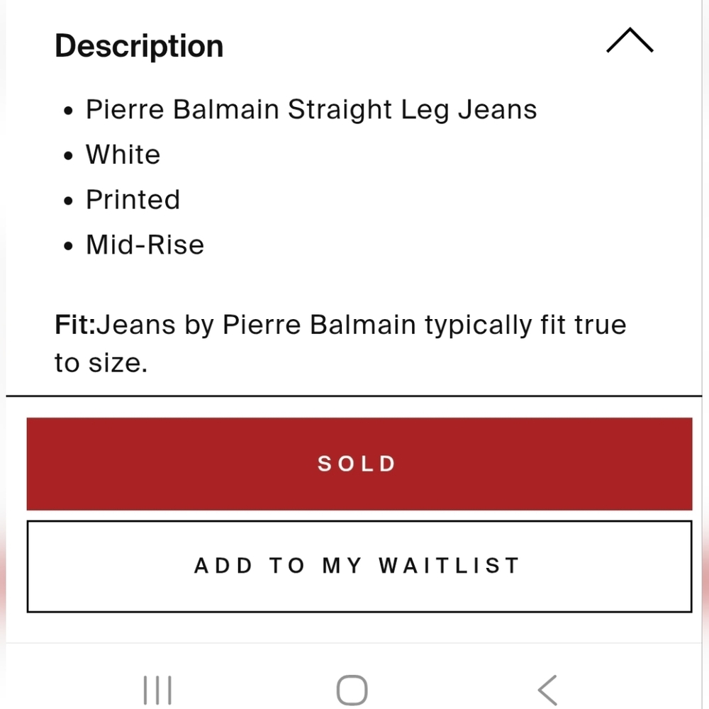 Balmain Straight Leg Pattern Jeans - Picture 6 of 8
